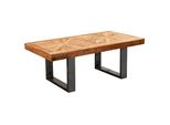 Kadima Design Couchtisch Mango, Rustikaler Stil, Metallbeine, 105X40X55 Cm, 50 Kg Belastbarkeit.