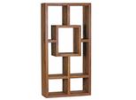 Kadima Design BüCherregal Nako Sheesham-Holz, 90X180 Cm, Landhaus-Stil, AblagefäCher