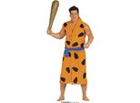 Costume Da Film Troglodita Carnevale Dell'età Della Pietra Abbigliamento Preistorico Costumi Per Adulti Abiti Da Festa Tunica Dell'età Della Pietra Medioevo, Taglia: 52 - 54 (L) Colore: Arancione