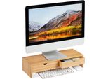 Supporto Per Monitor Relaxdays In Bambù
