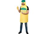 Costume Da Maionese Per Adulto Giallo-Verde - Taglia Unica