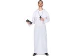 Costume Da Monaco Santo Da Uomo Bianco-Nero - Taglia Unica (42)