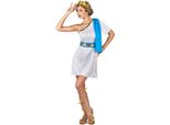 Costume Da Imperatrice Greca Da Donna Bianco-Oro-Blu - M