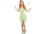 Sexy Costume Da Fata Elfo Verde Lime-Oro - M/L