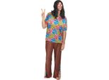 Costume Da Uomo Hippie, Colorato - Taglia Unica (42)
