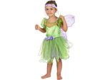 Costume Da Elfo Fatato Per Bambini Verde-Lilla - 110/116 (5-6 Anni)