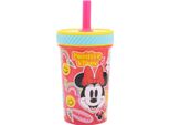 Bicchiere Inclinabile Disney Minnie Mouse Pp 370 Ml - Bicchiere In Plastica Antigoccia Con Sistema Smartgrip