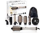 Air Wonder, Spazzola Ad Aria Calda, Tecnologia A Ioni, Spazzola Con Rivestimento In Ceramica E Cheratina, Asciuga, Aggiunge Volume, 8 Accessori, 1000 W