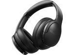 Doqaus Cuffie Senza Fili Bluetooth, Fino A 90 Ore, Over-Ear, 3 Modalità Di Equalizzazione, Hifi Stereo, Microfono Incorporato, Pieghevoli, Nero