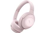 Doqaus Cuffie Bluetooth Over Ear, 70 Ore Di Riproduzione, Senza Fili, 3 Modalità Eq, Hifi Stereo, Pieghevoli, Bluetooth 5.3 Wireless, Perfette Per Viaggiare, Rosa