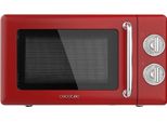 Microonde Proclean 3010 Mechanical, 20 L, Retrò, 700 W, 6 Livelli, Timer Fino A 30 Minuti, Modalità Scongelamento, Design Vintage In Rosso, Finitura In Acciaio