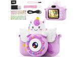 Videocamera 1080P Per Bambini Con Schermo Da 2,0" E Scheda Da 32 Gb, Fotocamera Digitale Selfie E Fotocamera Per Bambini, Regali Di Natale, Giocattoli Per 3-12 Anni"