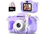 Regali Per Ragazze E Ragazzi Di Età Compresa Tra I 3 E I 12 Anni, Fotocamera Digitale Per Selfie Hd 1080P, Piccolo Giocattolo Carino Per 3 4 5 6 7 8 Anni