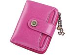 Portafoglio Da Donna Piccolo, Borsellino Da Donna In Vera Pelle, Con Scomparto Per Monete Portafoglio A Cerniera Piccolo E Portacarte Con Blocco Rfid