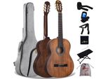 Chitarra Classica 4/4 Adulti, Chitarra Classica Per Principianti 39 Pollici... Marrone