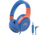Cuffie Bambini Scuola Ragazza Ragazzo, Limitazione Del Volume 85Db/94Db, Funzione Di Condivisione, Pieghevoli, Cuffie Per Bambini Con Cavo E Microfono