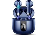 Wireless Bluetooth 5.3 Con 4 Mic, 2023 Nuovo Enc Rumore Cancellazione Auricolari Wireless 48H Bassi Profondi, IP7 Auricolari Impermeabili Display Led USB-C..
