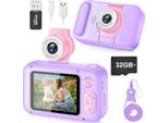 Selfie Fotocamera Bambini, Regalo Per3 4 5 6 7 8 9 10Years Ragazza E Ragazzo, 2.4In Bambini Fotocamera Digitale Display, 180 ° Lente Flip, Giocattolo Da 3 Anni
