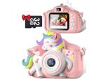 1080P 2.0 Pollici Schermo Fotocamera Bambini Con 32GB Scheda Selfie Fotocamera Digitale Bambini Fotocamera Bambini Per 3-12 Anni Ragazzi E Ragazze Natale