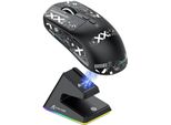 **49G Mouse Da Gioco Superleggero, Base Di Ricarica Magnetica, Sensore Pixart PAW3395, BT/2.4G Wireless/Cablato, 26000 Dpi, Aggiornamento X3, Per Win11