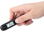 Mini Termometro Digitale A Infrarossi, Lettore Di Temperatura Senza Contatto, Portatile Tascabile -50-220°C (Nero)