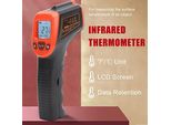 Termometro A Infrarossi Senza Contatto, Ir Digitale Ad Alta Temperatura -50 ~ 600 ° C / -58 ~ 1122 ° F, Pistola Termometro Industriale (Rosso)