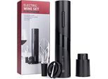 Kit Apribottiglie Elettrico, Cavatappi, Apribottiglie Automatico, Set Cordless Incluso Tagliacapsule, Tappo A Vuoto Per Risciacquo