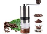 Macinacaffè Manuale In Acciaio Inox A Mano Con Bava In Ceramica 6 Impostazioni Regolabili Macinatura Di Chicchi, Cereali, Spezie E Noci