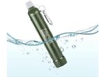 Tentock Luce Esterna Filtro Acqua Portatile, Grafite, Bottiglia Di Trattamento Con Acqua Potabile, Gadget Di Sopravvivenza, Campeggio Portatile (1
