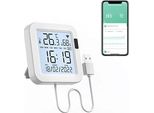 Emylo Wifi Termometro Igrometro Da Interno Tuya Sensore Di Temperatura Ambiente App Intelligente, Schermo Lcd Temperatura Termoigrometro Digitale, Seminterrato, Bambino (8