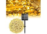 Solarfee Luci Da Esterno 12 M 100 Led Bianco Caldo 8 Modalità Giardino, Balcone, Matrimonio, Terrazza, Natale, Festa Decorazione