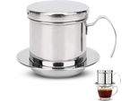 Filtro Per Caffè Vietnamita, 200 Ml, Macchina Portatile, Pressa 1 Tazza, Riutilizzabile, In Acciaio Inox, Filtro Riutilizzabile
