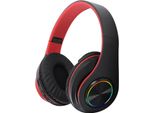 Cuffie Over-The-Ear Bluetooth Con Luce Rgb, Wireless, Pieghevoli, Con Bassi Profondi Per Viaggi, Lavoro, Telefono Cellulare, Supportato