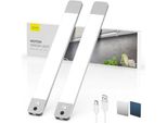 Illuminazione Per Armadietti Lampada A Led Con Sensore Di Movimento A Onda Manuale - 30 Cm 2200 Mah Luce Sotto L'unità Cucina Dimmerabile Striscia Per Scale Magnetica | Pack