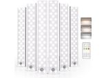 Ezvalo Illuminazione Armadietto 62 Led, 1600 Mah Luce Sub-Unità, Cucina Led 3 Temperature Di Colore, Luce Senza Fili Sensore Di Movimento Armadio (