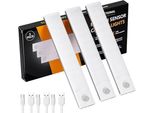 Innolife 3 Colori Dimmerabile Sottopensile Cucina Led 20 Cm, 40 Illuminazione Armadio Sensore Di Movimento, 1200 Mah USB-C Ricaricabile, Filo