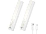 Illuminazione Led Per Armadietti Sensore Di Movimento, Luci Sotto Il Mobile, Cucina Led, Dimmerabile, Luci Ricaricabili Usb, 23 Cm Luce Cucina, Armadio, Scale