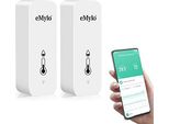Emylo Wifi Termometro Igrometro Da Interno, Sensore Di Temperatura Wifi Tuya, Mini Termo Con Smart App E Registrazione Dati, Per La Stanza Del Bambino,