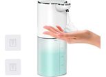 Distributore Automatico Di Sapone A Parete, 400 Ml Di Schiuma Ricaricabile A Parete 4 Valori Regolabili, IPX5 Impermeabile Bagno Cucina Elettrico