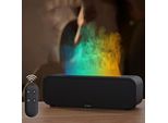 Diffusore Di Aromi, Aggiornamento Della Fiamma Con Luce A 7 Colori, Telecomando, Umidificatore Di Olio Di Fragranza Nero, Effetto Diffusore, 4 Timer Spegnimento Automatico Senza Acqua