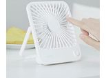 Jisulife Ventilatore Da Tavolo Silenzioso, Mini Ventilatore A Batteria Ricaricabile, Piccolo Portatile Pieghevole A 180°, 4 Velocità Regolabili Per La Casa E L'ufficio