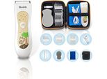 Tagliacapelli Per Bambini, Trimmer Silenzioso Per Bambini, Custodia Per Trimmer Ricaricabile Via Usb, Impermeabile, 3 Pettini Guida