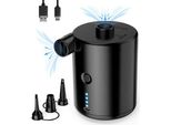 Pompa D'aria Elettrica, Batteria Da 4000 Mah Pompa A 3 Ugelli Per Materasso, Piscina, Paddling Ricaricabile Gonfiaggio/Sgonfiaggio Rapido