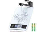 Bilancia Da Cucina Digitale In Vetro, Bilancia Da 5 Kg, Cucina Elettronica Per Uso Domestico, Display Lcd Impermeabile, Funzione Tara Precisa Da 1 G