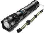 Torcia A Led Estremamente Luminosa Usb C Ricaricabile 1500 Lumen Batteria Zoomabile 5 Modalità 300 M Di Portata Campeggio - Emergenze Escursionistiche