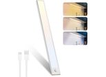 Luce A Sensore Led Da 30 Cm, Illuminazione Dell'armadio, Illuminazione Dell'armadio Dimmerabile E Ricaricabile Via Usb Con Rilevatore Di Movimento, Lampada Sotto La Struttura, Cucina, Lampada A Sensore, Nac