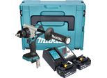 Makita Ddf 492 Rtj Trapano Avvitatore A Batteria 18 V 141 Nm Brushless + 2X Batteria 5,0 Ah + Caricabatteria + Makpac