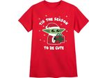 Star Wars: The Mandalorian - Maglietta "Tis The Christmas Season"" Per Bambini TV3398 (128) (Rot)"