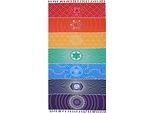 Arazzo Da Meditazione Yoga, Arazzo Dei Sette Chakra, Arazzo Hippie Boho, Asciugamani Multicolori Che Assorbono Il Sudore Del Tappetino Yoga, Per Spiaggia E Piscina