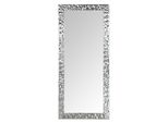 Mo.Wa Specchio Specchio Da Parete Grande Specchio A Figura Intera 77X177 Specchio Poltrona Argento Specchio Foglia Argento Cornice Legno Specchio Appeso Specchio Corridoio
